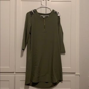 Loose Olive Green Dress